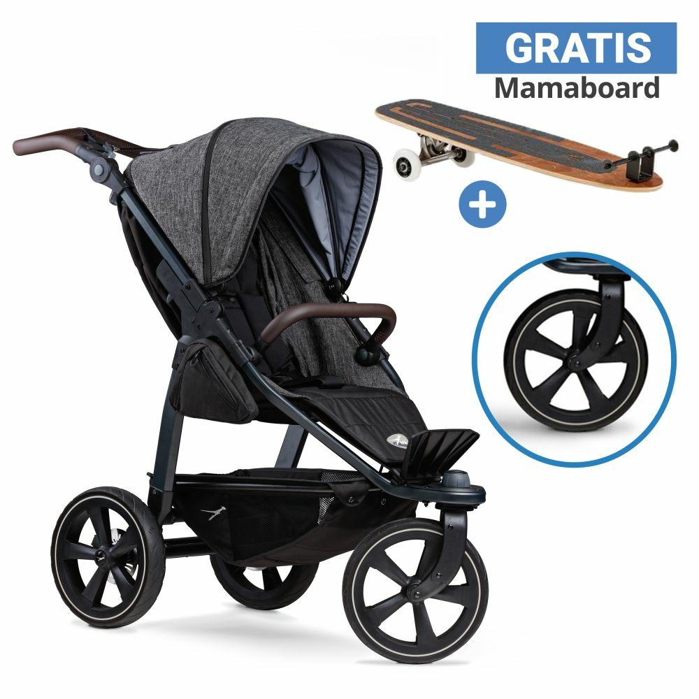 Kinderwagen |   Buggy & Sportkinderwagen Mono 2 Mit Luftkammerreifen Inkl. Gratis Mamaboard – Mit Sportsitz Bis 34 Kg – Premium Anthrazit – Kollektion 2024 Kinderwagen Kinderwagen