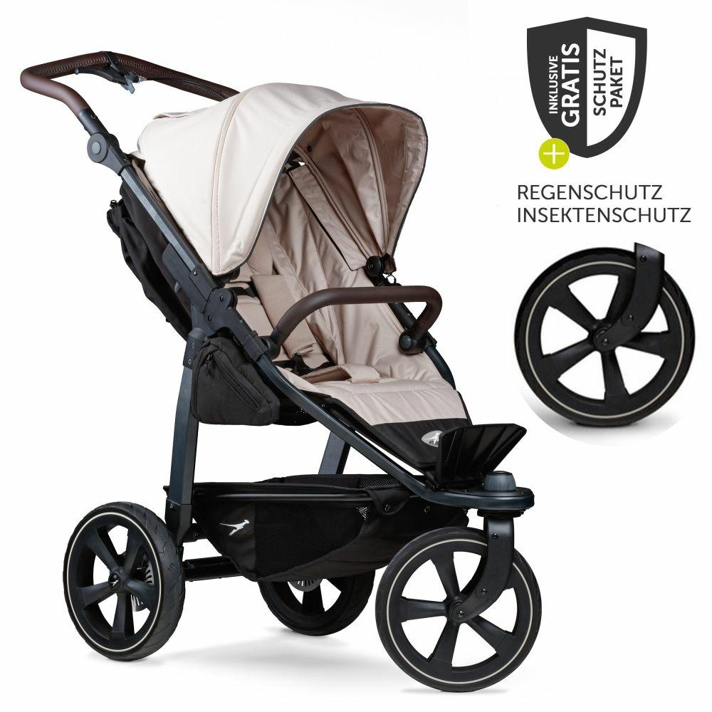 Kinderwagen |   Buggy & Sportkinderwagen Mono 2 Mit Luftkammerreifen Inkl. Sportsitz Bis 34 Kg + Xxl-Zamboo Zubehörpaket – Sand – Kollektion 2024 Kinderwagen Kinderwagen