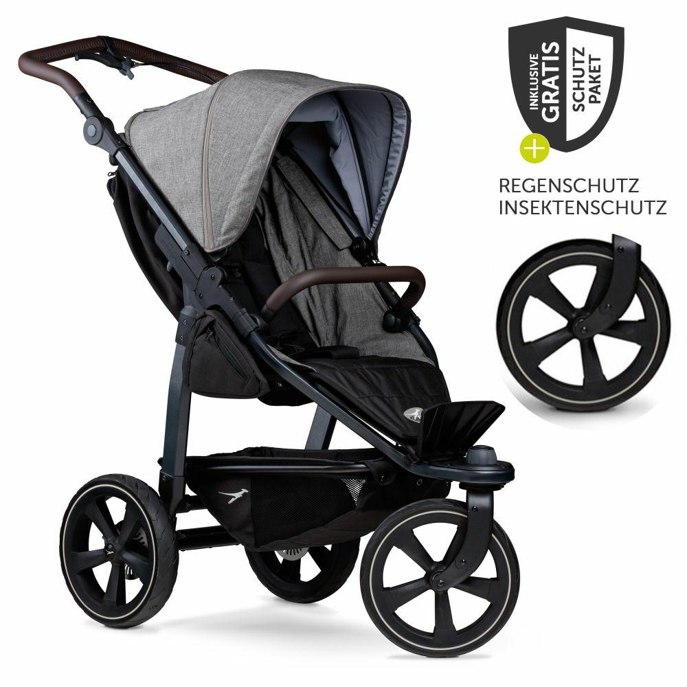 Kinderwagen |   Buggy & Sportkinderwagen Mono 2 Mit Luftkammerreifen Sportsitz Bis 34 Kg + Xxl-Zamboo Zubehörpaket – Premium Grau – Kollektion 2024 Kinderwagen Kinderwagen