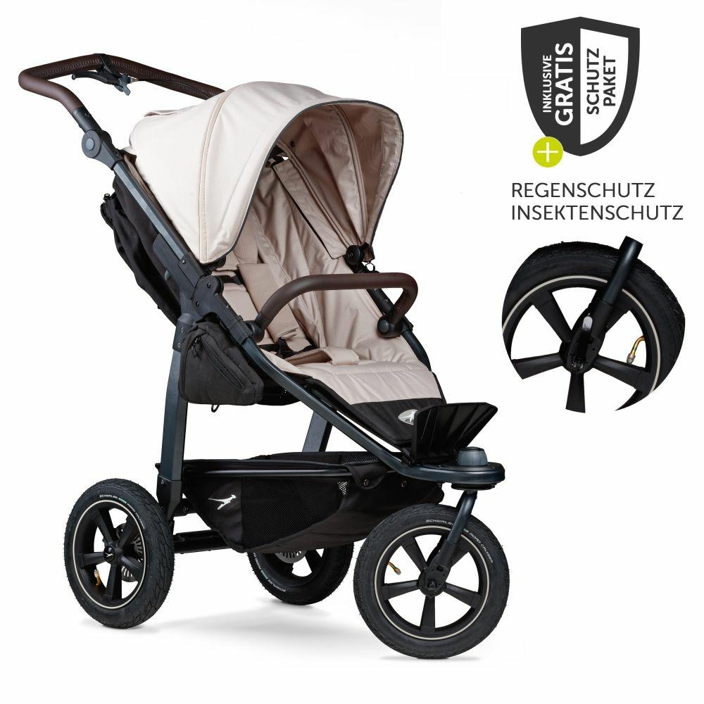 Kinderwagen |   Buggy & Sportkinderwagen Mono 2 Mit Luftreifen Inkl. Sportsitz Bis 34 Kg + Xxl-Zamboo Zubehörpaket – Sand – Kollektion 2024 Kinderwagen Kinderwagen