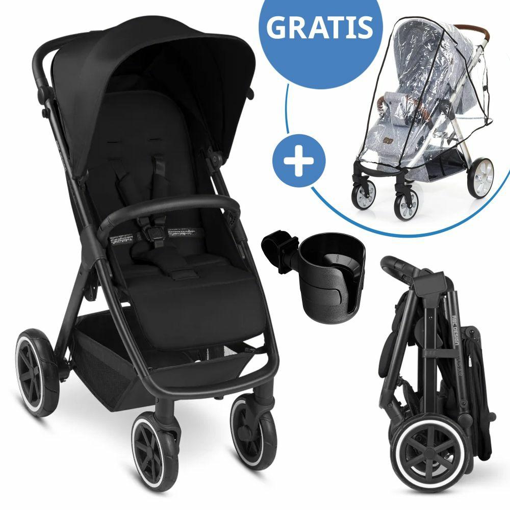 Kinderwagen |   Buggy & Sportwagen Avus Air Mit Lufträder – Einhand-Faltung Und Höhenverstellbarem Schieber (Bis 25 Kg Belastbar) Inkl. Getränkehalter & Regenschutz – Ink – Kollektion 2024 Kinderwagen Kinderwagen