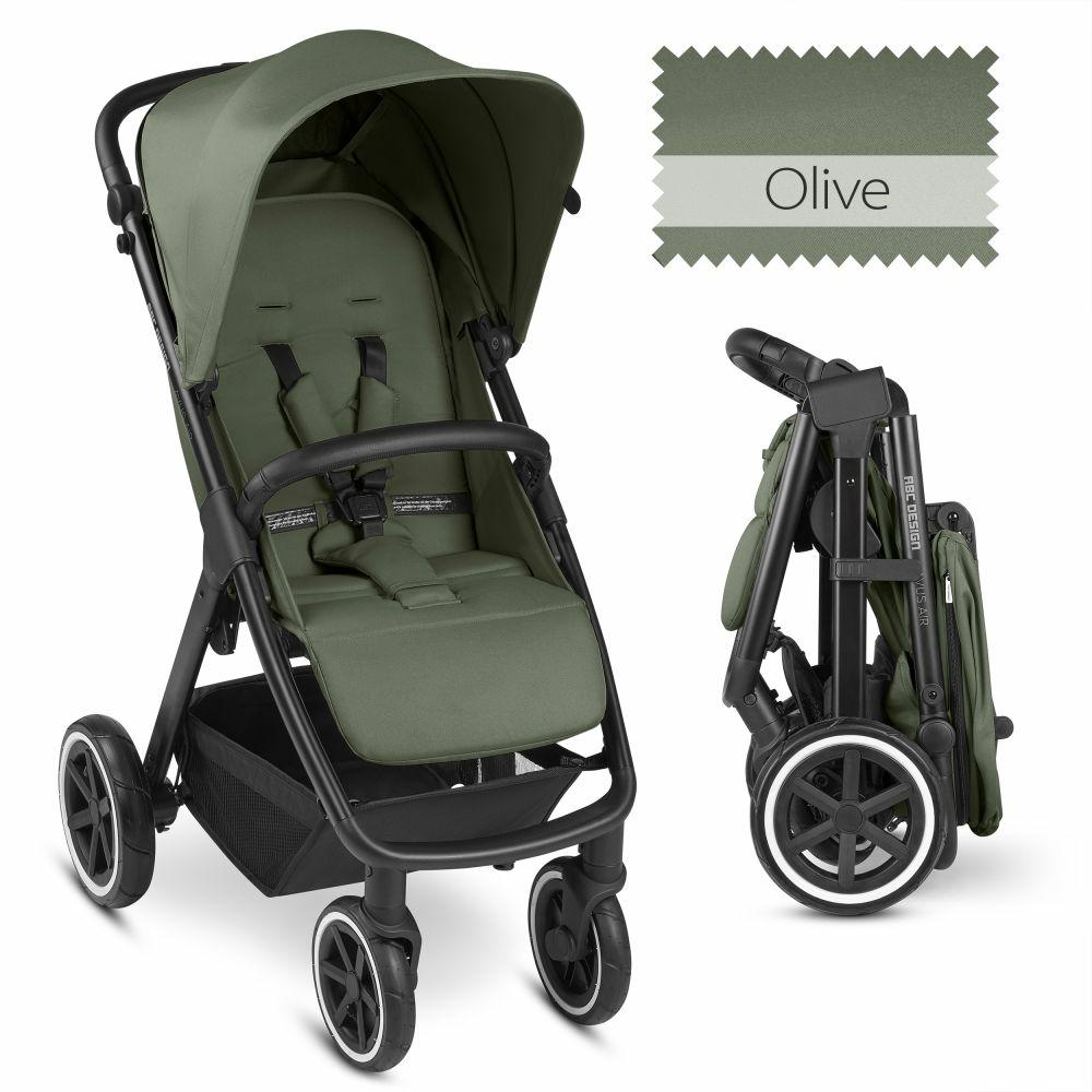 Kinderwagen |   Buggy & Sportwagen Avus Air Mit Lufträdern – Einhand-Faltung Und Höhenverstellbarem Schieber (Bis 25 Kg Belastbar) – Olive – Kollektion 2024 Kinderwagen Kinderwagen