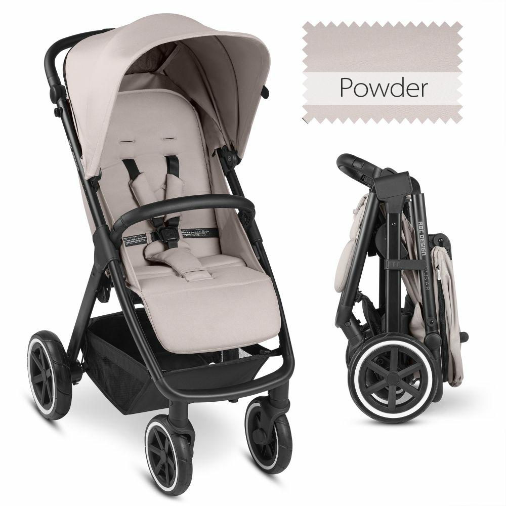 Kinderwagen |   Buggy & Sportwagen Avus Air Mit Lufträdern – Einhand-Faltung Und Höhenverstellbarem Schieber (Bis 25 Kg Belastbar) – Powder – Kollektion 2024 Kinderwagen Kinderwagen