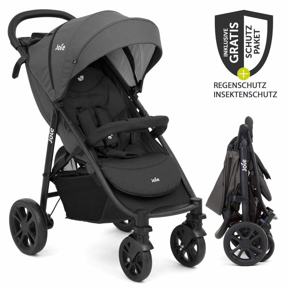 Kinderwagen |   Buggy & Sportwagen Litetrax 4 Mit Schieber-Ablagefach, Regenschutz & Insektenschutz – Coal Kinderwagen Kinderwagen