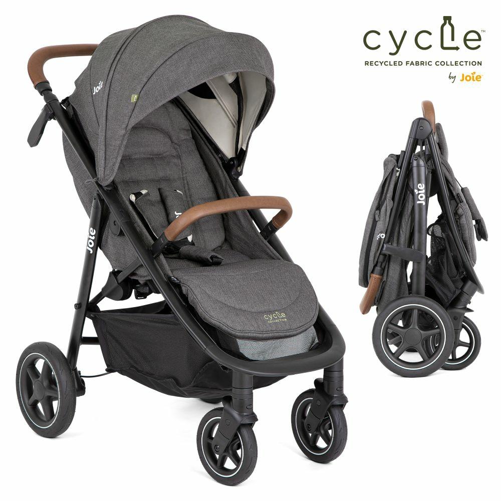 Kinderwagen |   Buggy & Sportwagen Mytrax Pro Bis 22 Kg Belastbar Mit Teleskopschieber, Getränkehalter & Regenschutz – Cycle Collection – Shell Gray – Kollektion 2024 Kinderwagen Kinderwagen