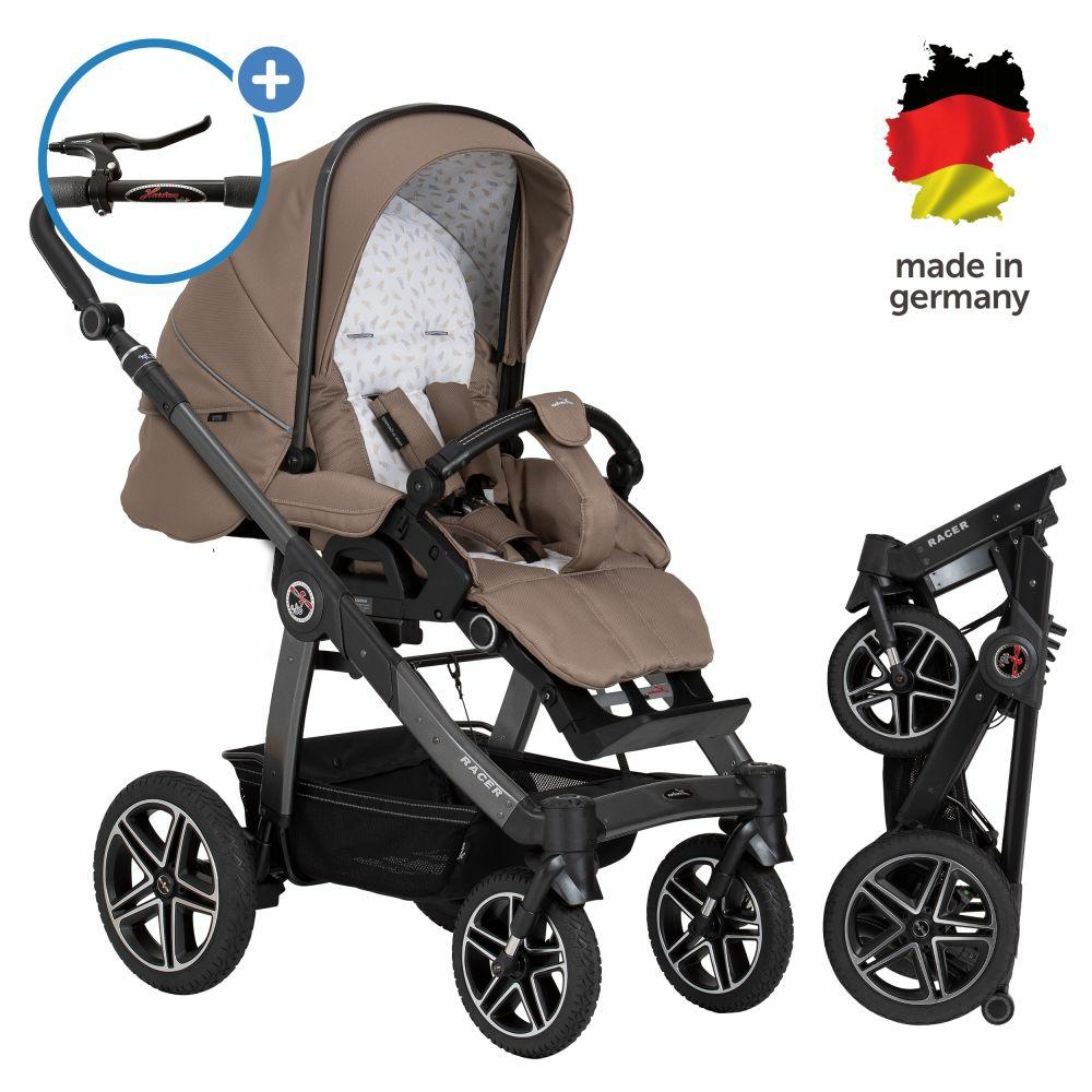 Kinderwagen |   Buggy & Sportwagen Racer Gts Bis 22 Kg Belastbar Mit Handbremse, Knickschieber Inkl. Regenschutz – Happy Feet – Kollektion 2024 Kinderwagen Kinderwagen