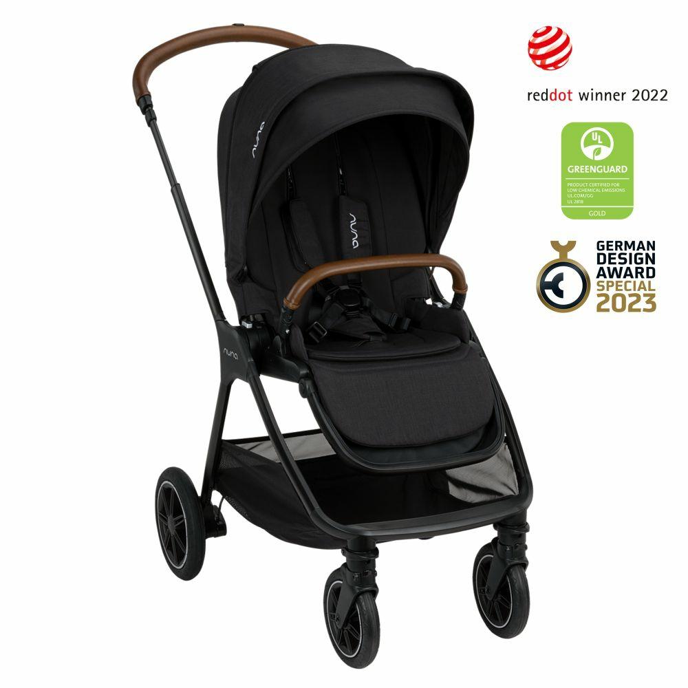 Kinderwagen |   Buggy & Sportwagen Triv Next Mit Liegefunktion, Umsetzbarer Allwettersitz, Teleskopschieber Nur 8,9 Kg, Inkl. Adapter & Regenschutz – Caviar – Kollektion 2024 Kinderwagen Kinderwagen