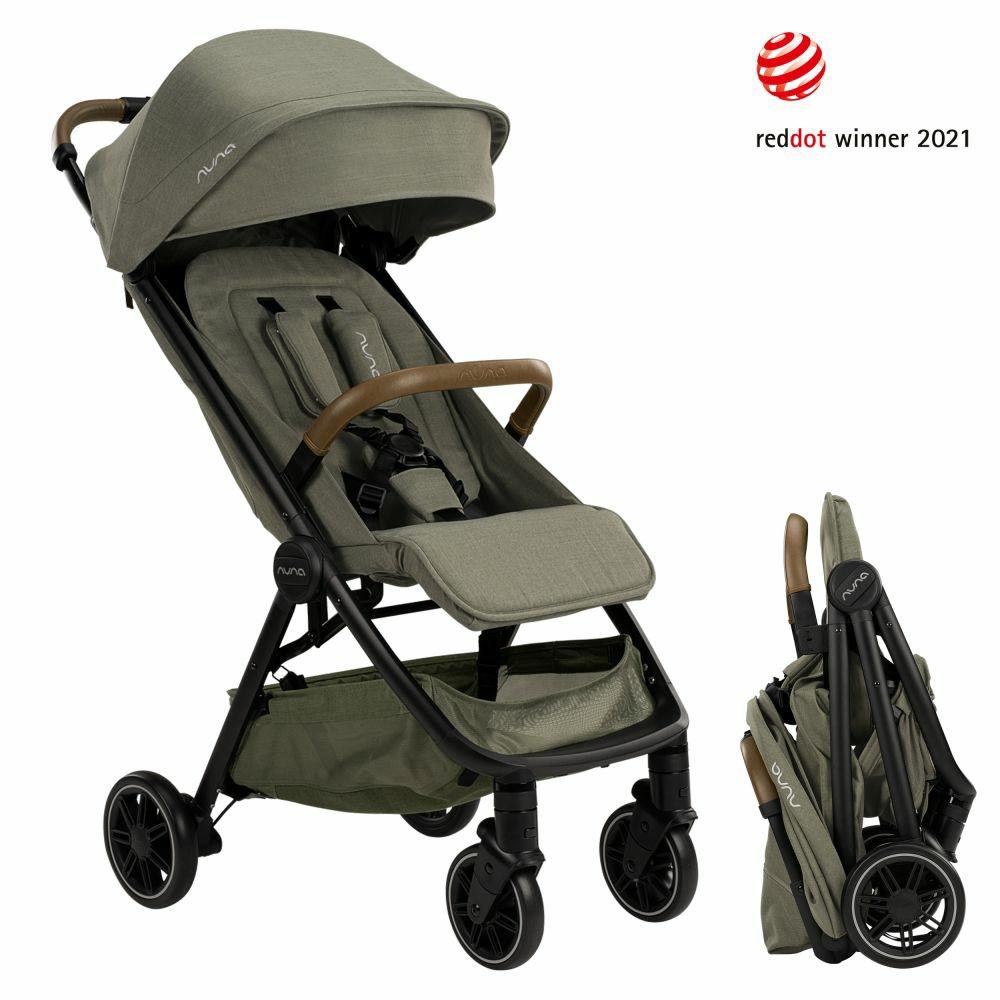 Kinderwagen |   Buggy & Sportwagen Trvl Lx Bis 22 Kg Mit Magnetischem Gurtverschluss, Automatischem Faltmechanismus Inkl. Regenschutz & Transporttasche – Pine Kinderwagen Caviar