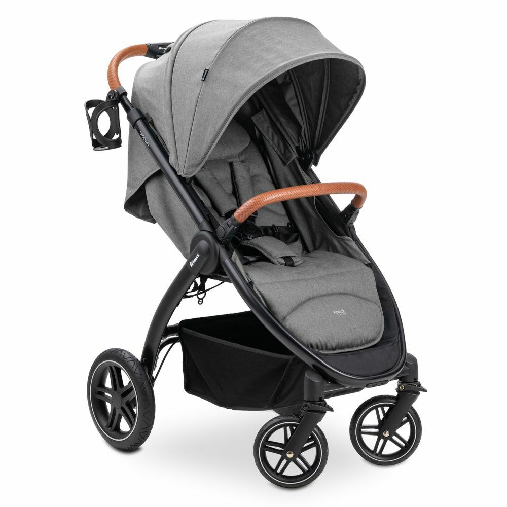 Kinderwagen |   Buggy & Sportwagen Uptown Black (Mit Liegefunktion, Schieber Höhenverstellbar, Einhand-Faltung) – Melange Grey Kinderwagen Kinderwagen