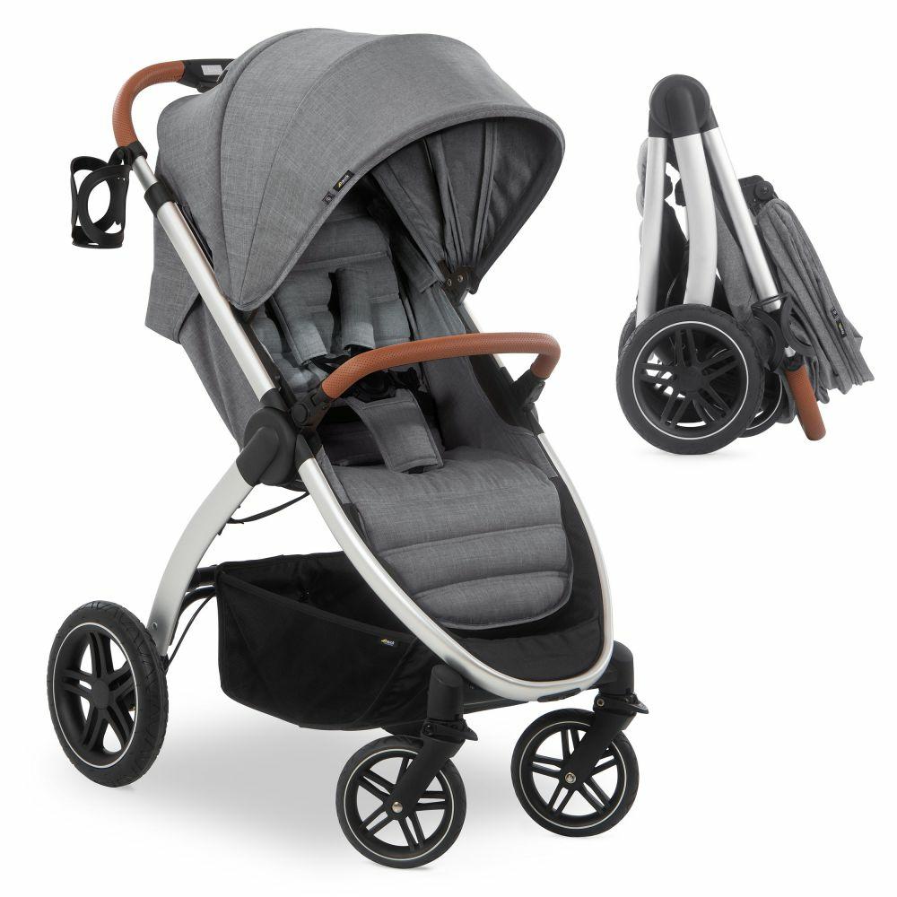 Kinderwagen |   Buggy & Sportwagen Uptown (Mit Liegefunktion, Schieber Höhenverstellbar, Einhand-Faltung) – Melange Grey Kinderwagen Kinderwagen