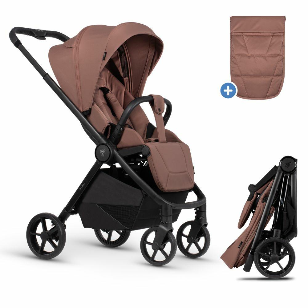 Kinderwagen |   Buggy & Sportwagen Vero Bis 22 Kg Mit Teleskopschieber, Liegeposition Inkl. Regenschutz, Tragegurt & Beindecke – Blush Kinderwagen Blush