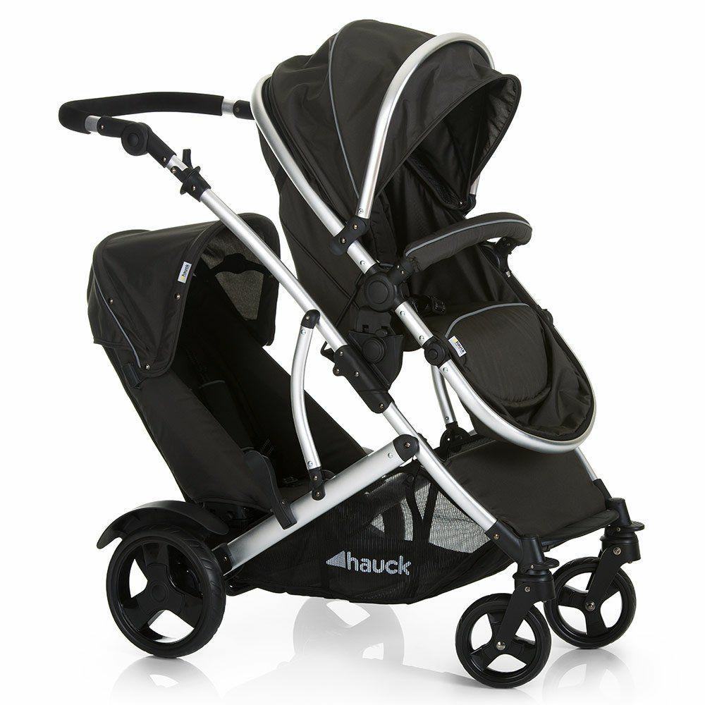 Kinderwagen |   Geschwisterwagen Duett 2 – Black Kinderwagen Kinderwagen