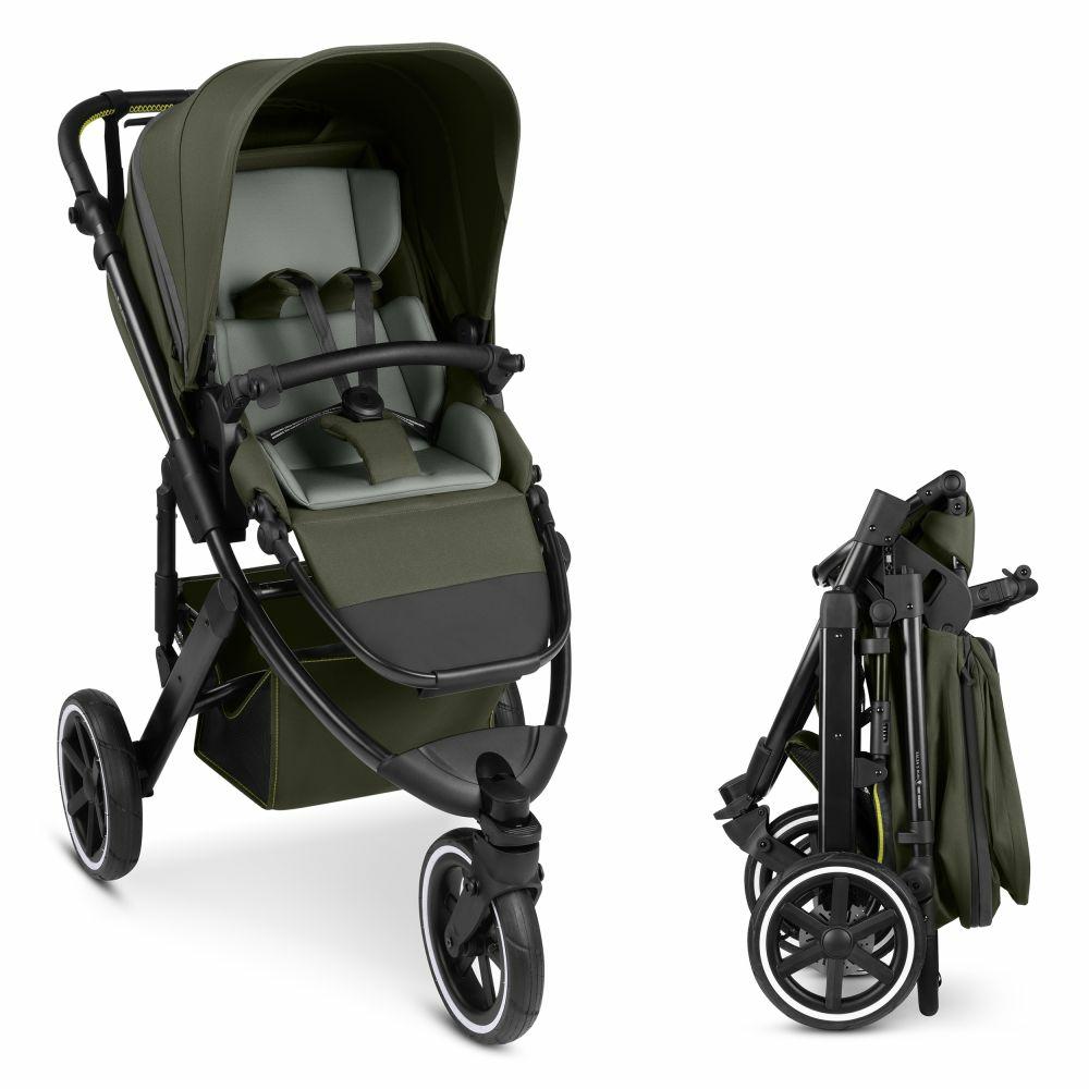 Kinderwagen |   Jogger & Sportwagen Salsa 5 Run Mit Sportzulassung, Luftbereifung, Sitzeinlage Und Handbremse – Pure – Avocado – Kollektion 2025 Kinderwagen Avocado