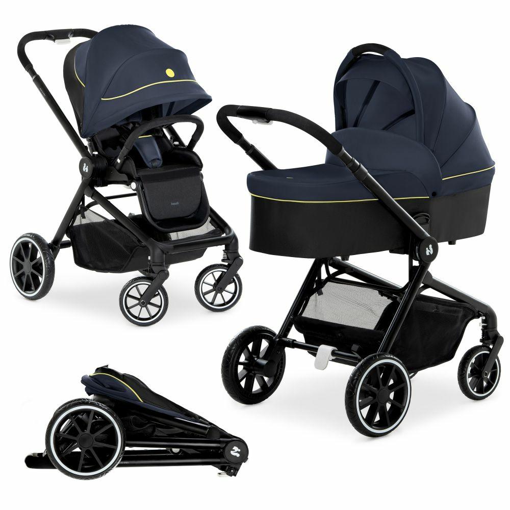 Kinderwagen |   Kombi-Kinderwagen Move So Simply Set Inkl. Babywanne & Sportsitz – Mit Liegefunktion – Dark Navy Neon – Kollektion 2023 Kinderwagen Kinderwagen