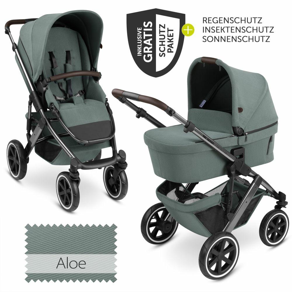 Kinderwagen |   Kombi-Kinderwagen Salsa 4 Air – Inkl. Babywanne & Sportsitz Mit Xxl Zubehörpaket – Aloe – Kollektion 2024 Kinderwagen Kinderwagen