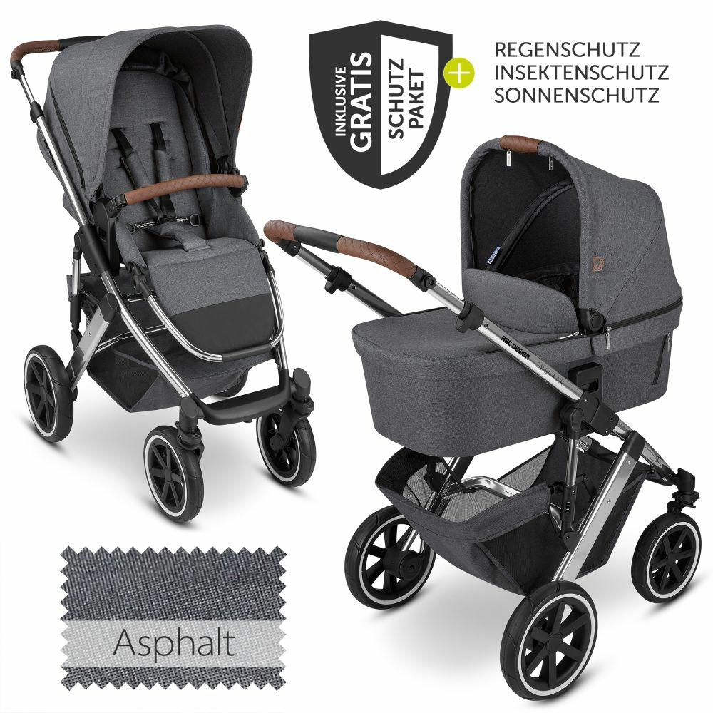 Kinderwagen |   Kombi-Kinderwagen Salsa 4 Air – Inkl. Babywanne & Sportsitz Mit Xxl Zubehörpaket – Asphalt – Kollektion 2024 Kinderwagen Kinderwagen