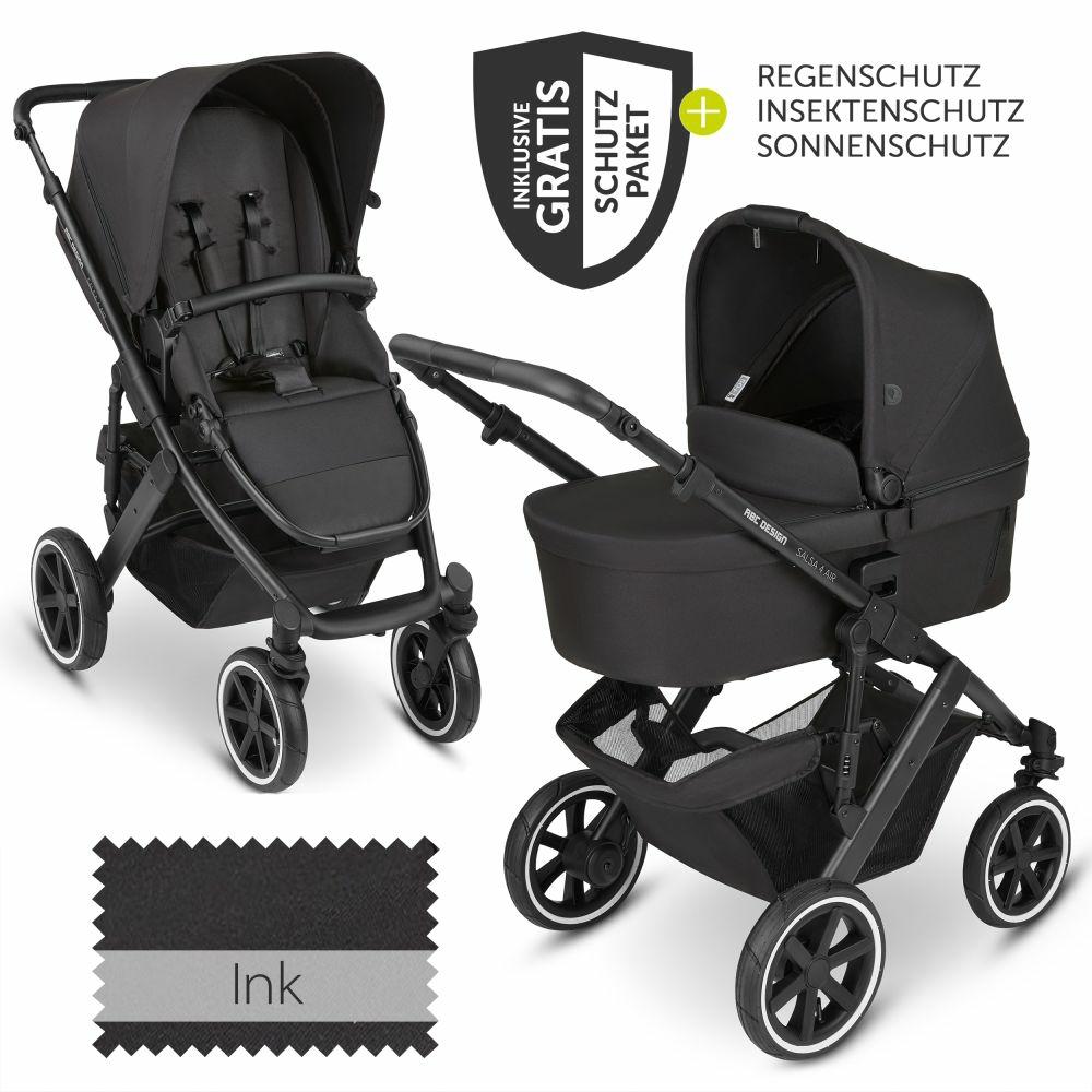 Kinderwagen |   Kombi-Kinderwagen Salsa 4 Air – Inkl. Babywanne & Sportsitz Mit Xxl Zubehörpaket – Ink – Kollektion 2024 Kinderwagen Kinderwagen