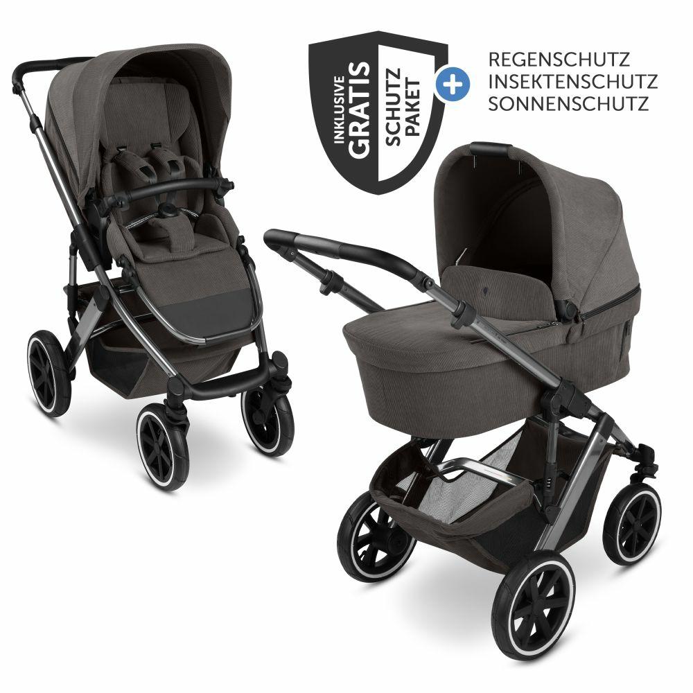 Kinderwagen |   Kombi-Kinderwagen Salsa 5 Air Inkl. Babywanne & Sportsitz Mit Xxl-Zubehörpaket – Almond Kinderwagen Kinderwagen