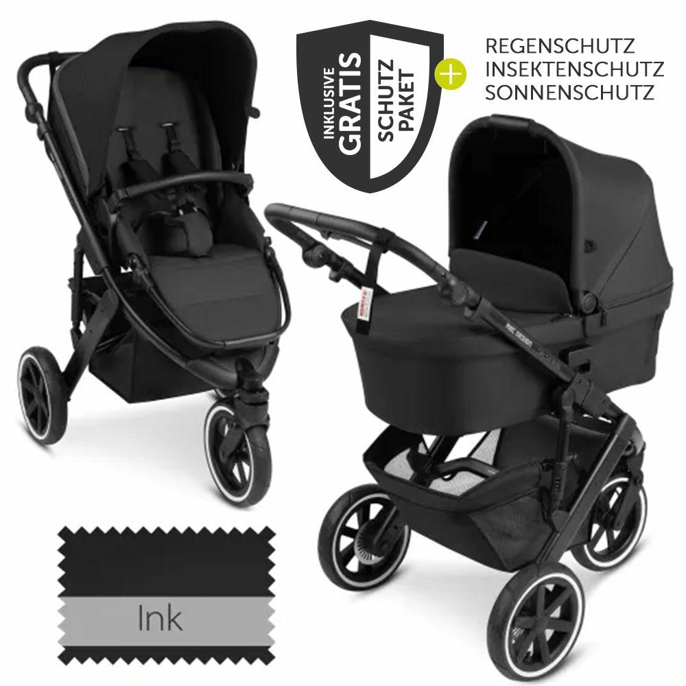 Kinderwagen |   Kombi-Kinderwagen Salsa Run – Inkl. Babywanne Und Sportsitz Inkl. Xxl Zubehörpaket (Mit Sportzulassung, Luftbereifung & Handbremse) – Ink – Kollektion 2024 Kinderwagen Kinderwagen