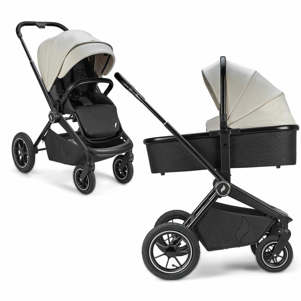 Kinderwagen |   Kombi-Kinderwagen Vamos Bis 22 Kg Belastbar Mit Luftreifen, Teleskopschieber, Umsetzbare Sitzeinheit, Babywanne Mit Matratze, Insektenschutz & Regenschutz – Elegance – Kollektion 2024 Kinderwagen Kinderwagen