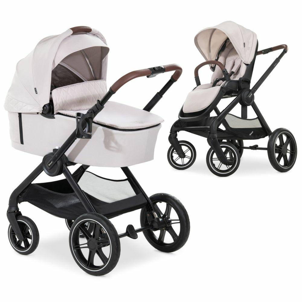 Kinderwagen |   Kombi-Kinderwagen Walk N Care Set Inkl. Babywanne, Sportsitz, Beindecke Und Getränkehalter (Bis 22Kg Belastbar) – Beige Kinderwagen Kinderwagen