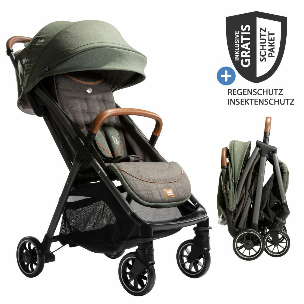 Kinderwagen |   Reisebuggy & Sportwagen Parcel Bis 22 Kg Belastbar Nur 6,9 Kg Leicht Mit Liegefunktion Inkl. Regenschutz, Insektenschutz, Adapter & Transporttasche – Signature – Pine – Kollektion 2024 Kinderwagen Kinderwagen