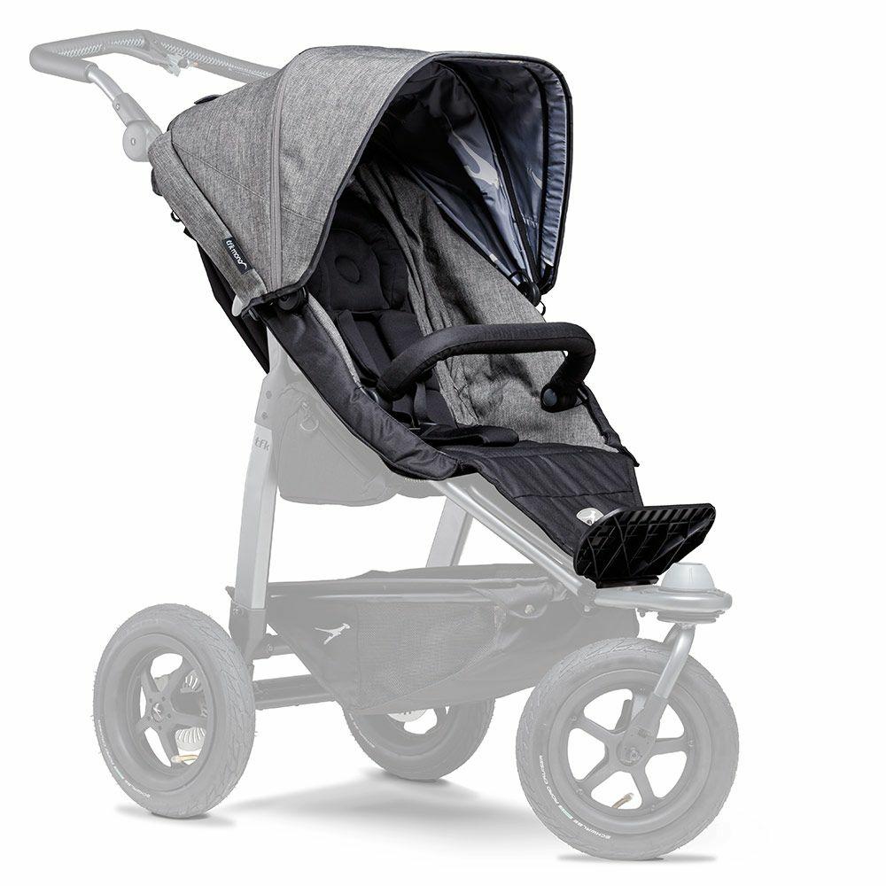 Kinderwagen |   Sportsitz Für Mono – Xxl Komfort-Sitz Inkl. Wetterschutz Für Kinder Bis 34 Kg – Premium Grau Kinderwagen Kinderwagen