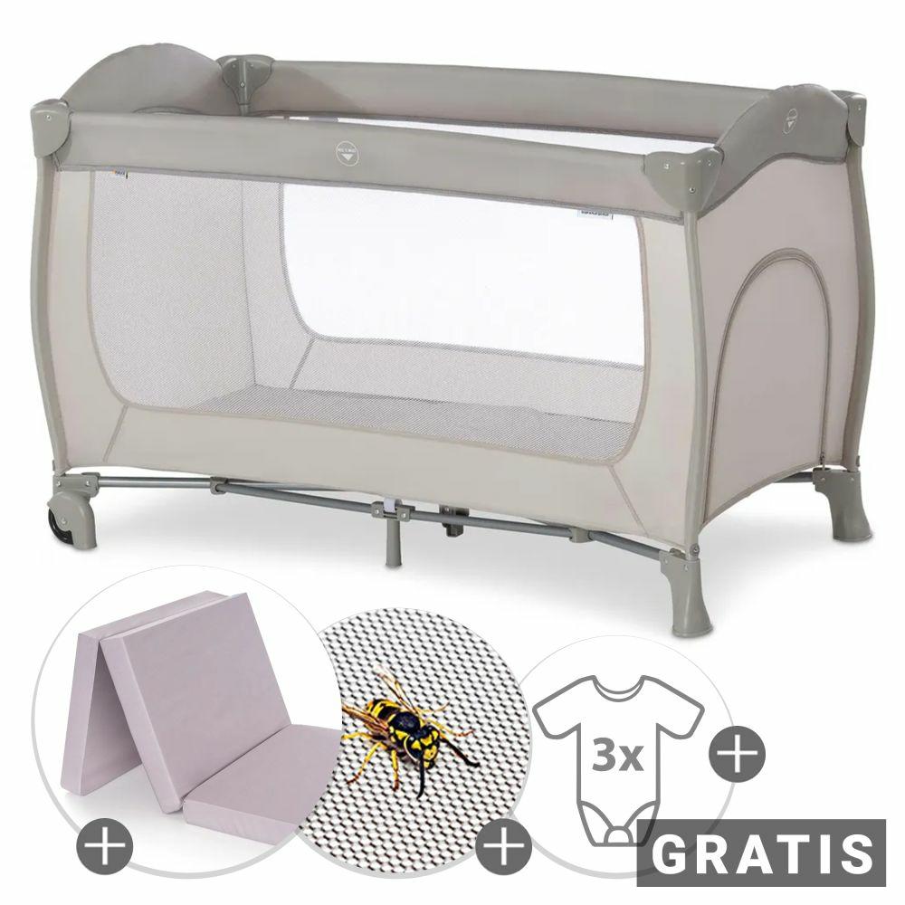 Reisebetten & Zubehör |   Reisebett Sparset Sleep'N Play Go Plus Inkl. Alvi Reisebett-Matratze + Insektenschutz + Gratis Wickelbodys 3Er Pack – Beige Reisebetten & Zubehör Reisebetten & Zubehör