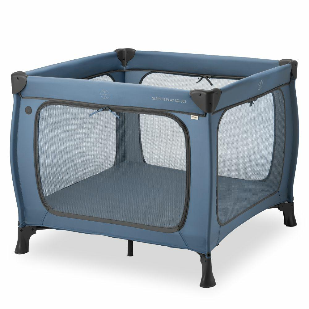 Reisebetten & Zubehör |   Reisebett & Laufgitter Sleep N Play Sq Set (Mit Komfort-Matratze & Seitlichem Einstieg) – Dark Blue Reisebetten & Zubehör Reisebetten & Zubehör